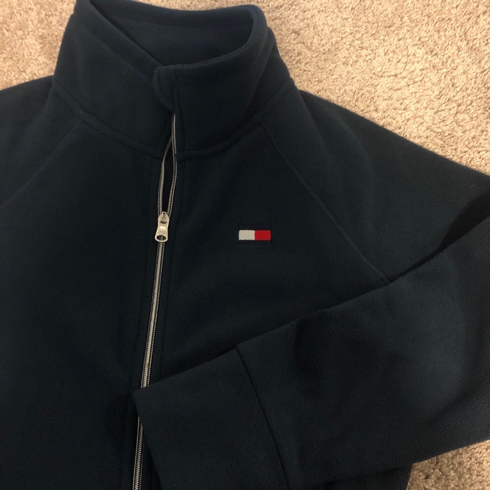 Tommy fleece zip up jacket
